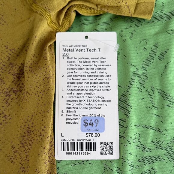 lululemon athletica Metal Vent Tech 2 total shirts - Picture 2 of 3